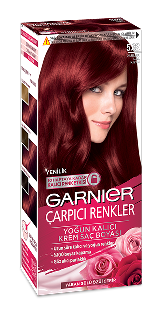 Garnier çarpıcı renkler parlak lal kızılı saç boyası