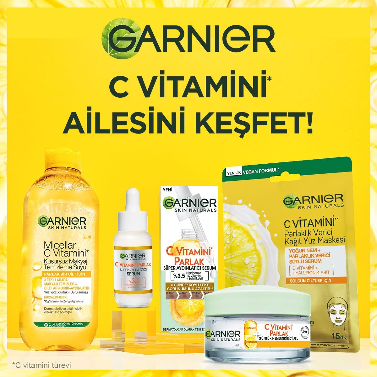 Garnier Micellar C Vitamini Kusursuz Makyaj Temizleme Suyu 4