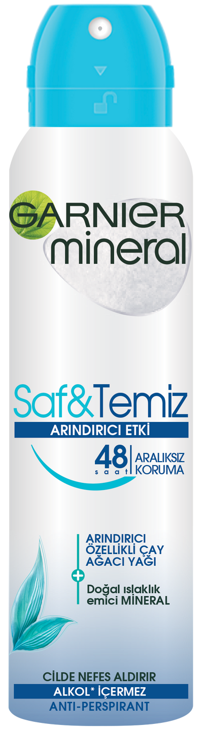 Garnier mineral saf ve temiz sprey deodorant