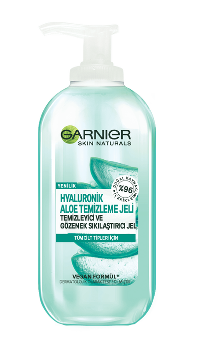 Garnier skin naturals hyaluronik aloe temizleme jeli