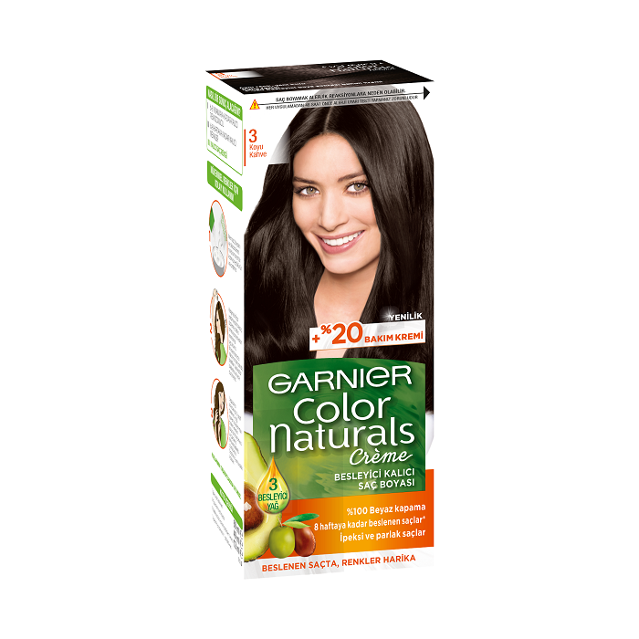 Garnier color naturals koyu kahve saç boyası