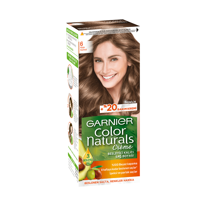 Garnier color naturals koyu kumral saç boyası