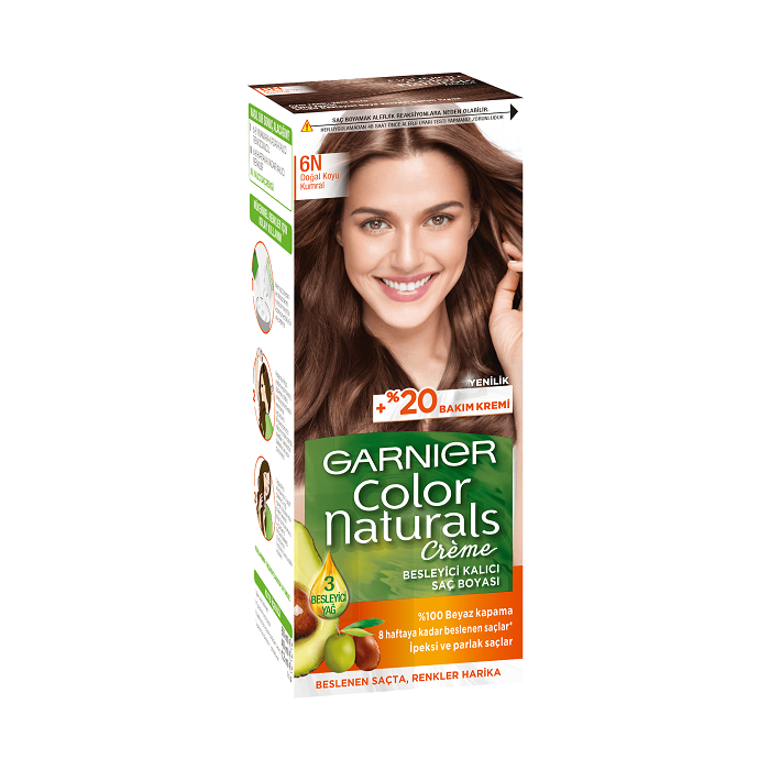 Garnier color naturals doğal koyu kumral saç boyası