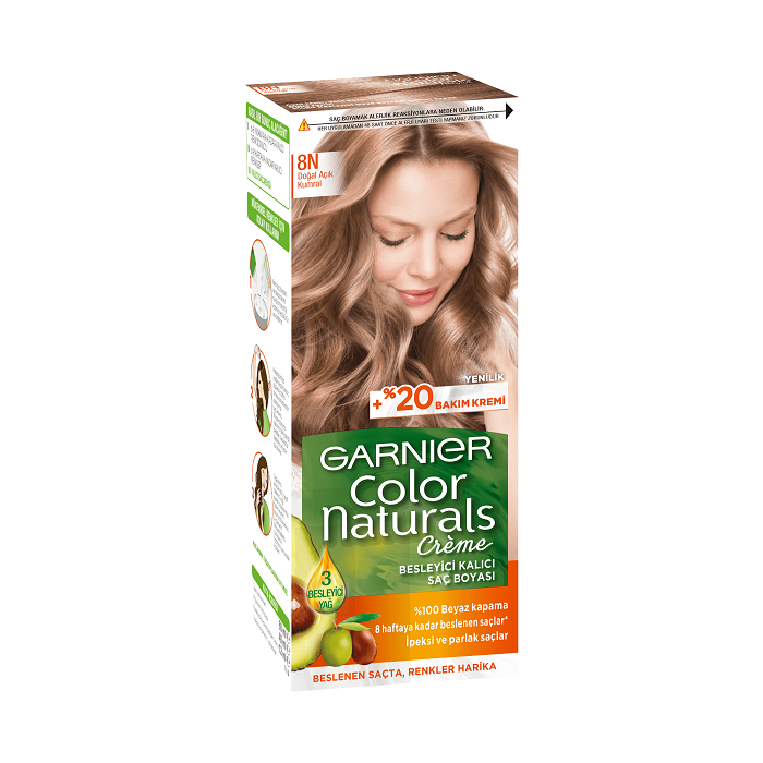 Garnier color naturals doğal açık kumral saç boyası