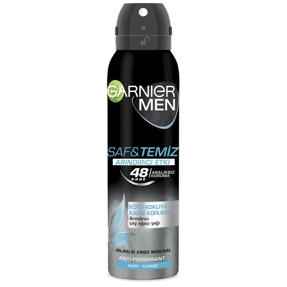 Garnier men saf ve temiz sprey deodorant