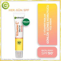 ışıltılı doku c vitaminli güneş kremi spf50