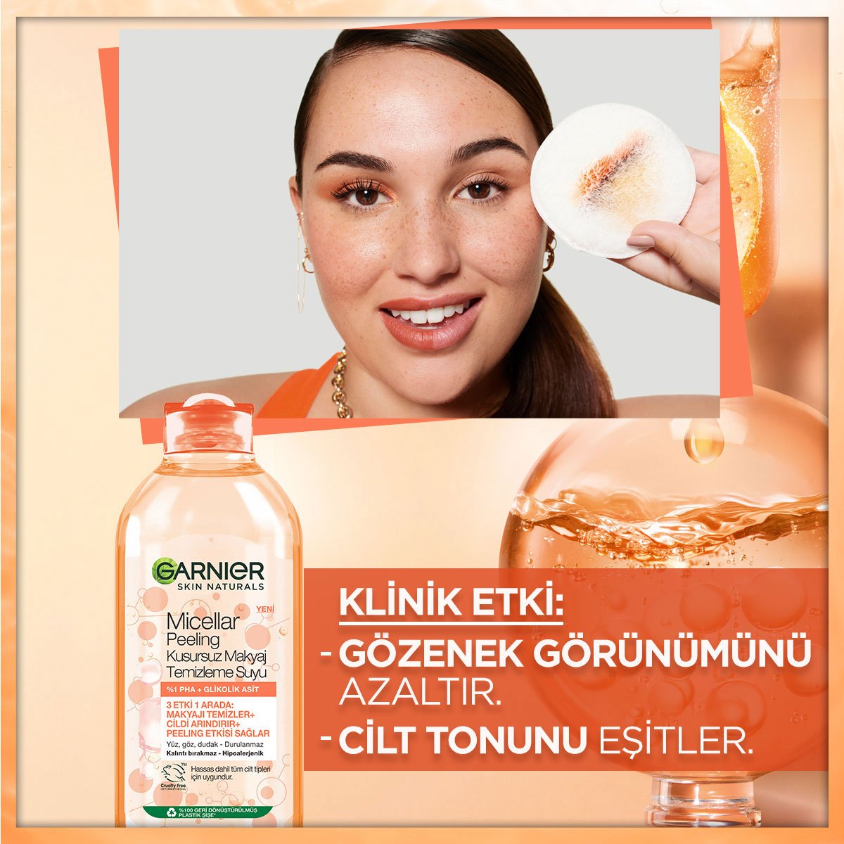 GARNIER SKIN NATURALS Makyaj Temizleme Suyu