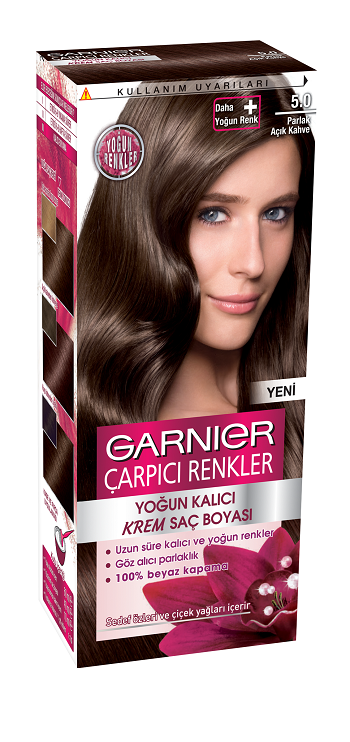 Garnier Carpici Renkler 5 0 Parlak Acik Kahve Sac Boyasi Garnier