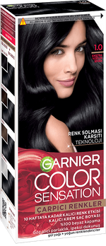 Garnier Color Sensation 1 0 Ekstra Yoğun Siyah Saç Boyası