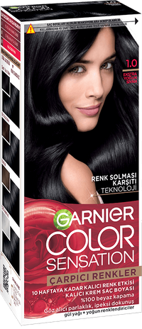 Garnier Color Sensation 1 0 Ekstra Yoğun Siyah Saç Boyası
