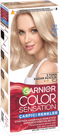 Garnier Color Sensation 111 Ekstra Açık Gümüş Sarısı Saç Boyası
