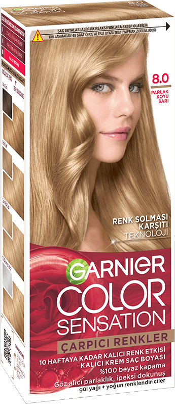 Garnier Color Sensation 8.0 Parlak Koyu Sarı Saç Boyası