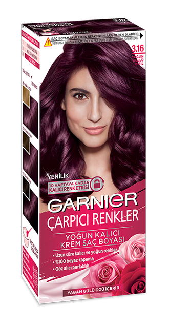 Garnier çarpıcı renkler yoğun küllü kızıl saç boyası