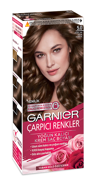 Garnier çarpıcı renkler parlak açık kahve saç boyası