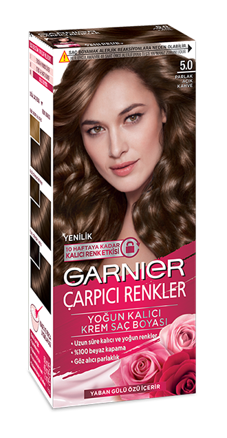 Garnier çarpıcı renkler parlak açık kahve saç boyası