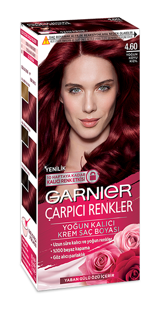 Garnier çarpıcı renkler yoğun koyu kızıl saç boyası