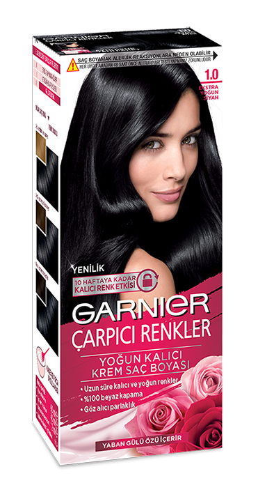 Garnier çarpıcı renkler ekstra yoğun siyah saç boyası