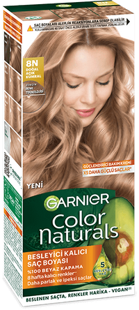 Garnier Color Naturals 8N Doğal Açık Kumral Saç Boyası
