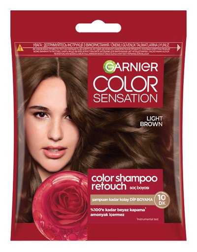 Garnier Color Shampoo 5.0 Açık Kahve Dip Boyası